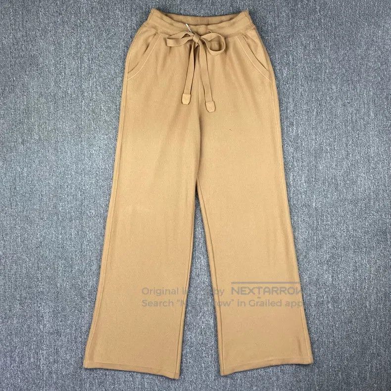Loro Piana Loro Piana Cashmere goat casual wide-leg pants Size 27" / US 4 / IT 40 - 1 Thumbnail