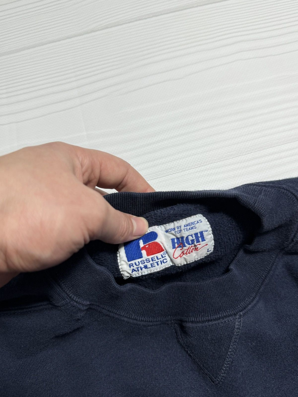 Russell Athletic × Vintage Vintage 90s Russell Athletic Sweatshirt Size US L / EU 52-54 / 3 - 4 Thumbnail