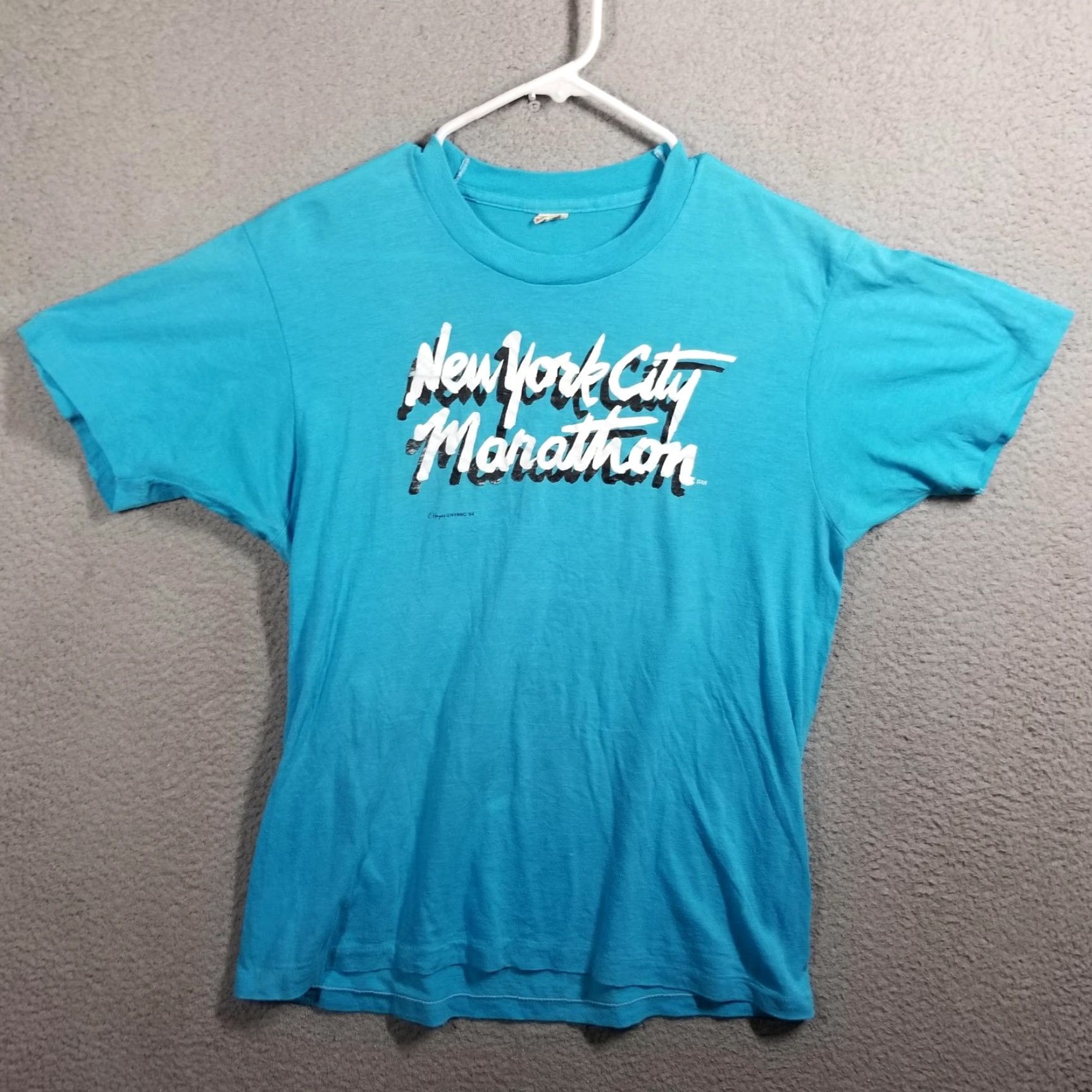 Vintage VINTAGE Screen Stars New York City Marathon Shirt Mens Large Blue Tee USA Shirt Size US L / EU 52-54 / 3 - 2 Thumbnail