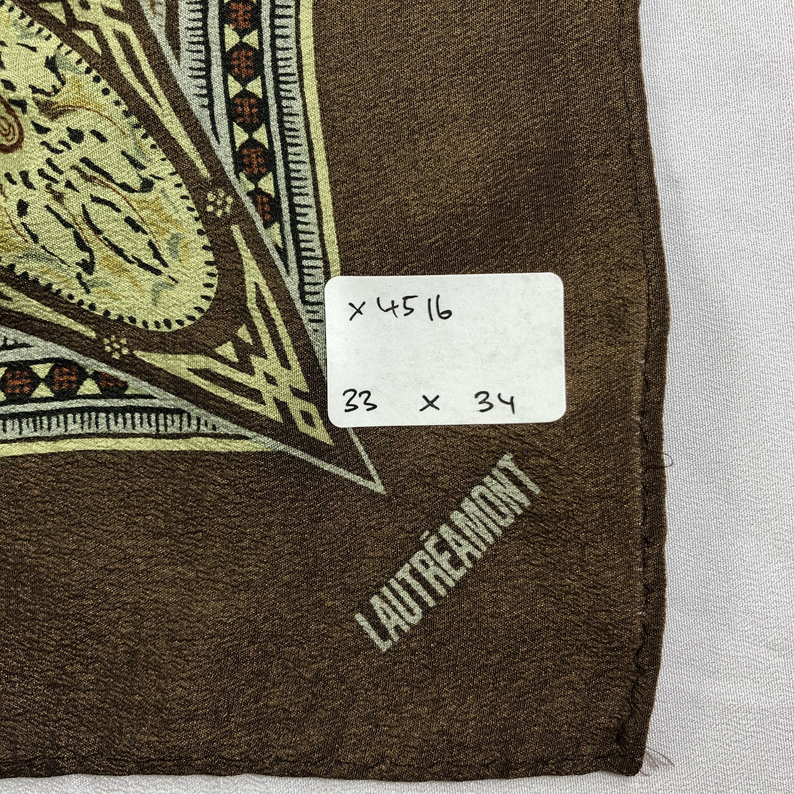 Vintage Vintage Lautreamont Silk Scarf Size ONE SIZE - 5 Thumbnail