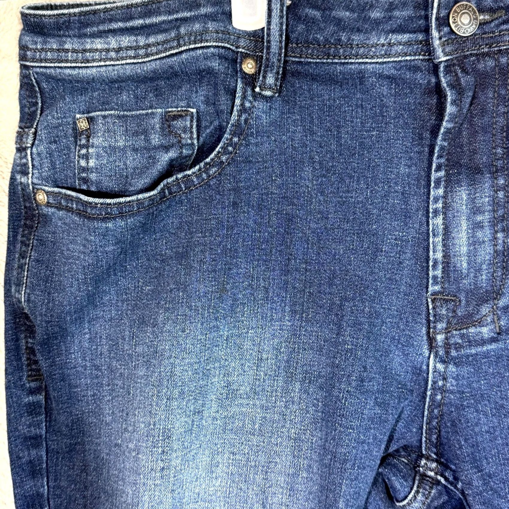Denime Buffalo Jackson X Jeans Men’s 38x30 Blue Denim Stretch Straight Leg Jackson-X Jeans Size US 38 / EU 54 - 3 Thumbnail