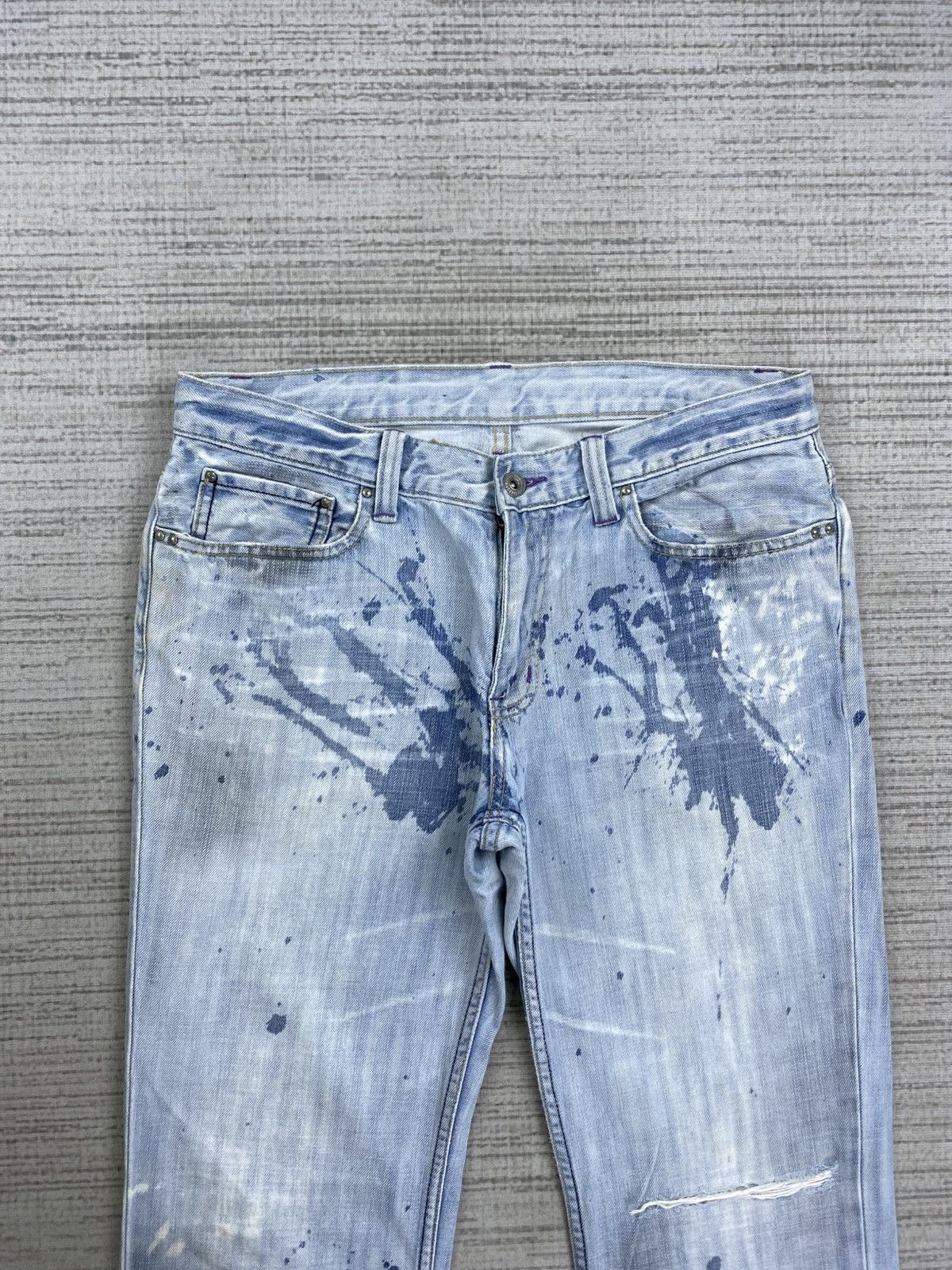 Takeo Kikuchi Vintage Takeo Kikuchi Bleach Splatter Paint Denim Pants Size US 32 / EU 48 - 5 Thumbnail