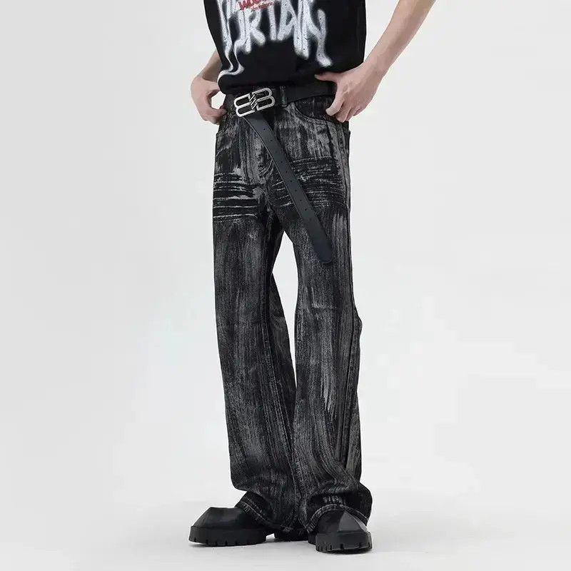Japanese Brand Retro loose high street micro flared jeans Size US 32 / EU 48 - 2 Thumbnail