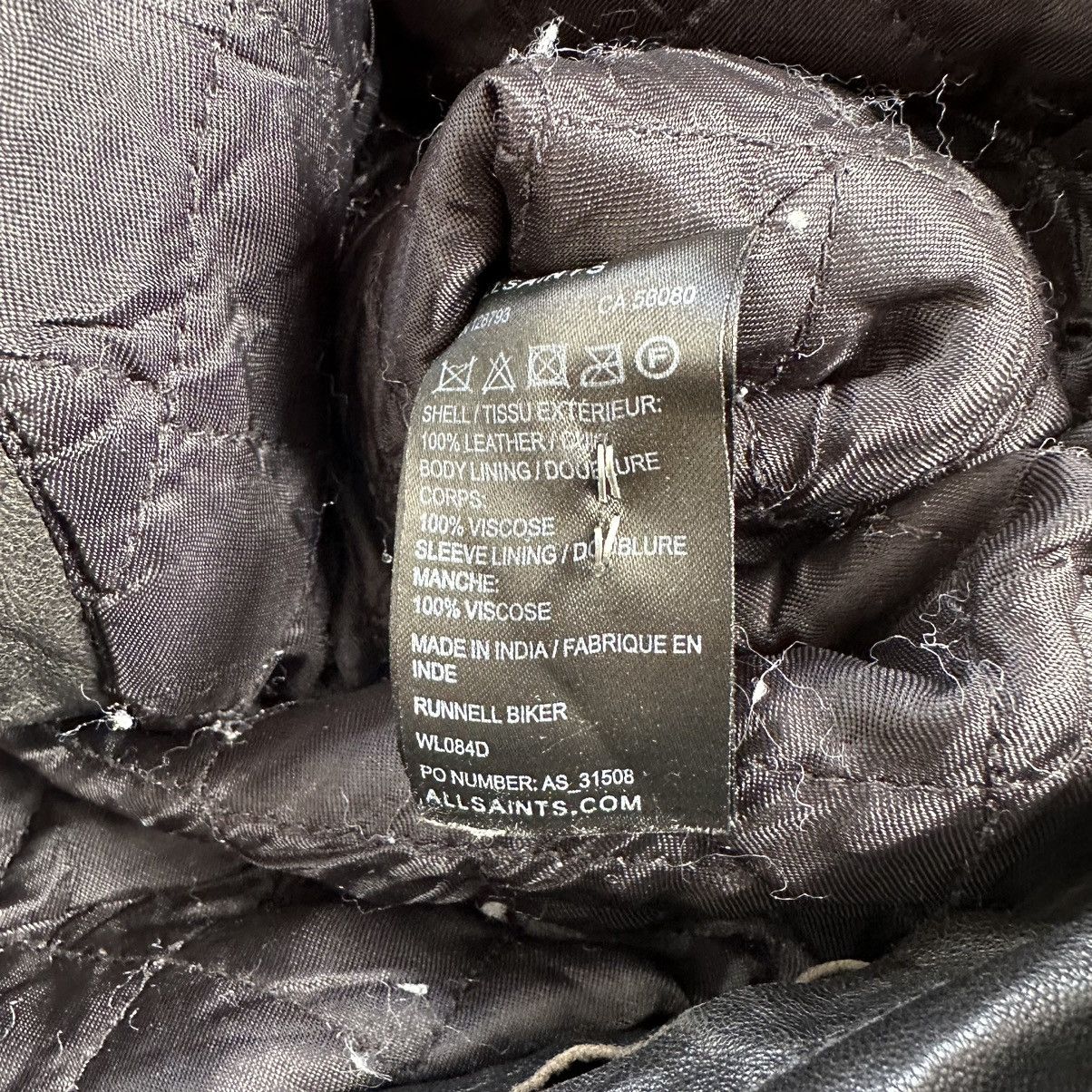 Allsaints Vintage AllSaints Leather Jacket Biker very Rare Women Size S / US 4 / IT 40 - 13 Thumbnail