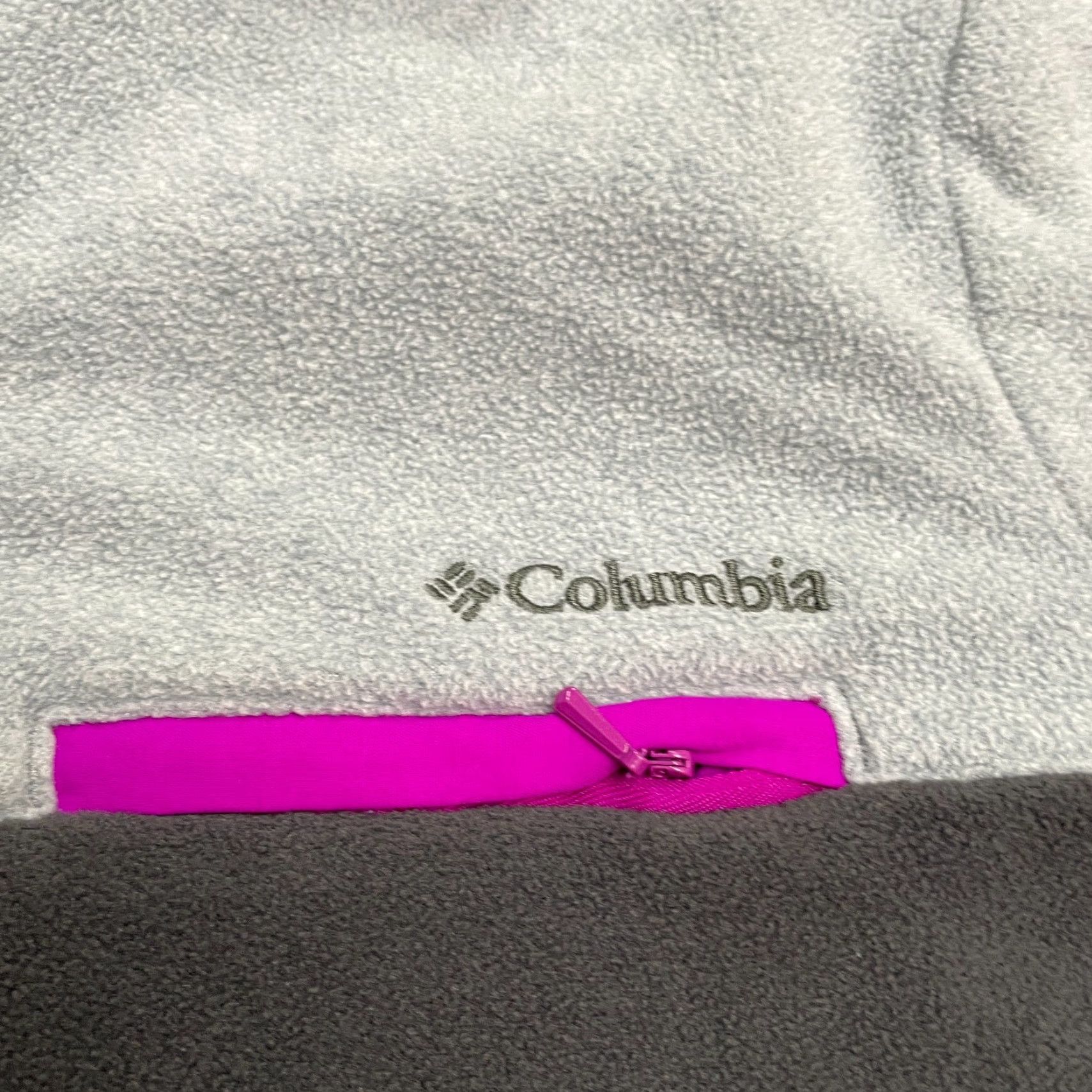Vintage Columbia Jacket Womens Medium Fleece Fire Side Gray Purple 1/4 Snap Outdoor Hike Size M / US 6-8 / IT 42-44 - 5 Thumbnail