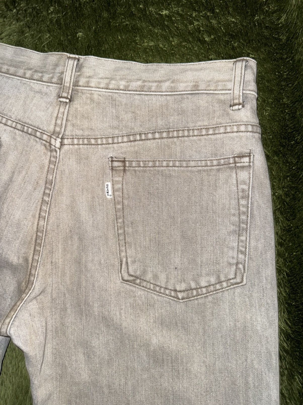 Beams Japan [L] BEAMS Japan Straight Fit Vintage Wash Denim Pants Grey Size US 32 / EU 48 - 9 Thumbnail