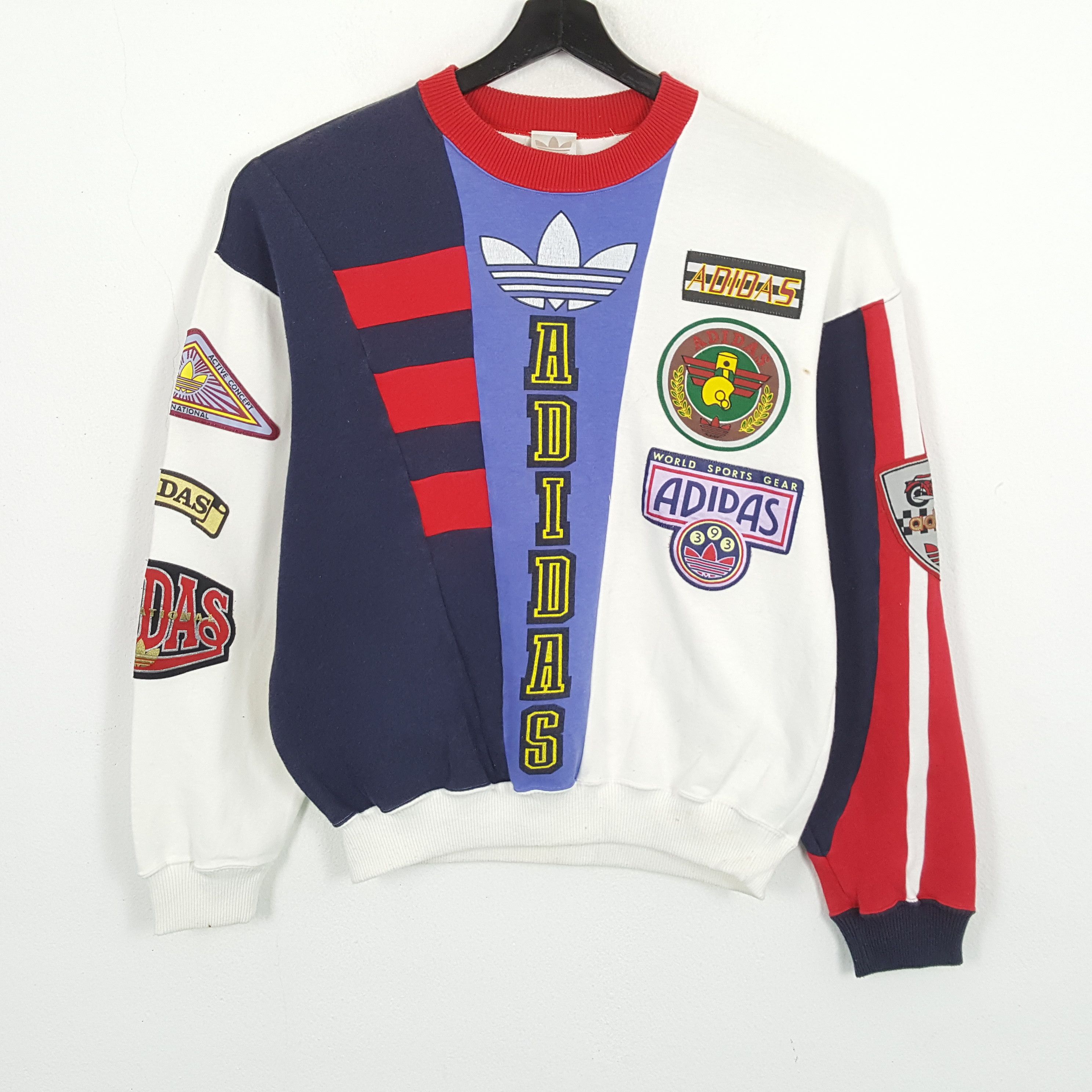 Adidas × Vintage ADIDAS Racing Style Rare Design Vintage Sweatshirt Size US M / EU 48-50 / 2 - 1 Thumbnail