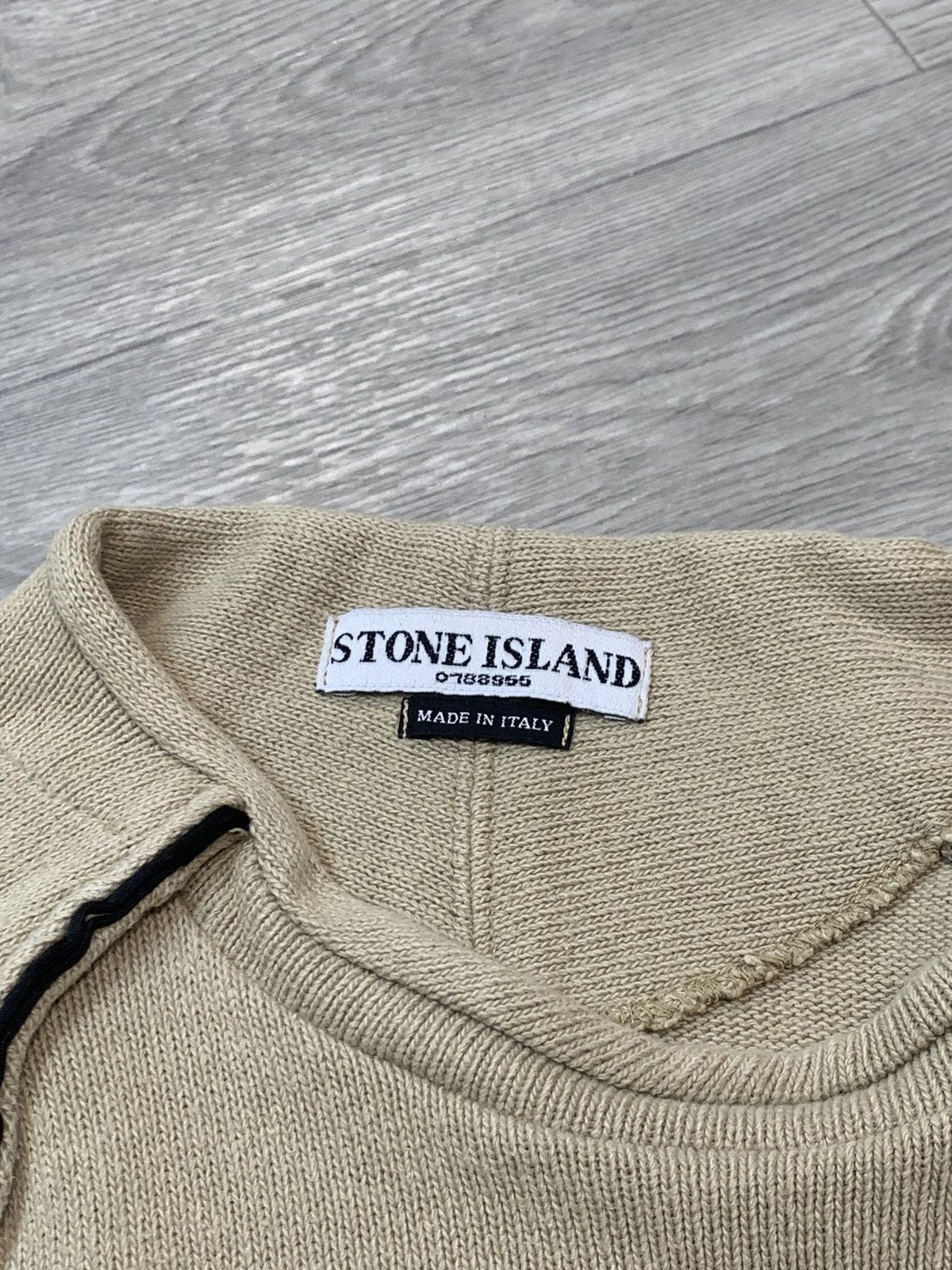 Stone Island × Vintage SS04 STONE ISLAND YELLOW CREWNECK SWEATSHIRT Size US M / EU 48-50 / 2 - 11 Thumbnail