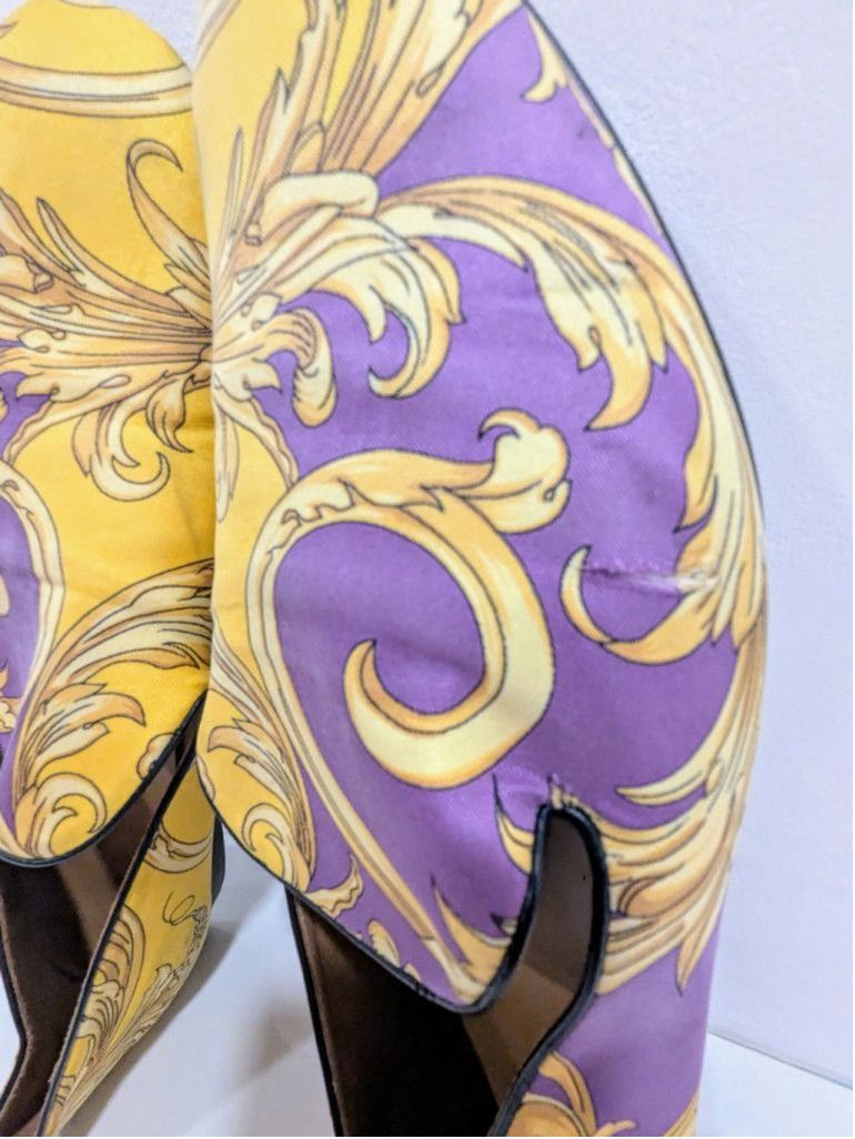 Versace Men's Versace Loafers Size 47 Yellow and Purple Size US 14 / EU 47 - 5 Thumbnail