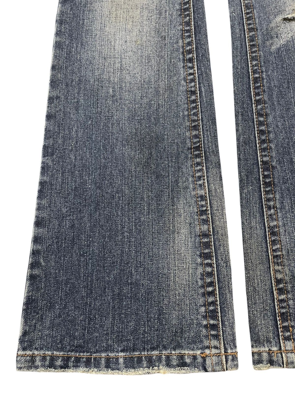 14th Addiction Vintage Japanese Brand Faded Wash Distressed Flared Jeans Size US 28 / EU 44 - 7 Thumbnail