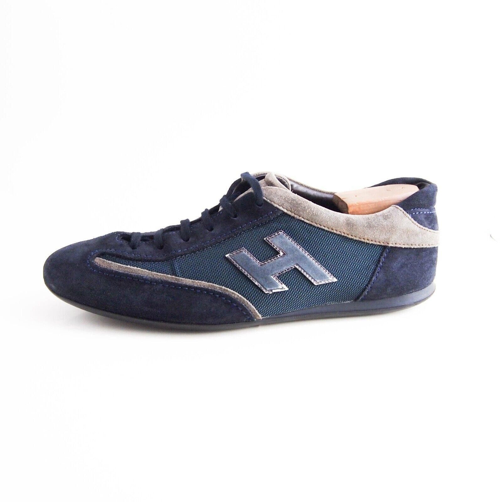 Hogan Hogan Low Top Sneaker Blue Suede Canvas Mens US 12 EU 45 Size US 12 / EU 45 - 1 Thumbnail