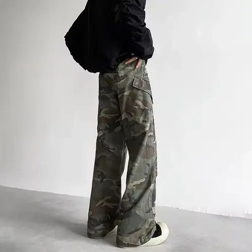Japanese Brand Fukatsu x Ayano Cargo Camo Stacked Pants Size US 30 / EU 46 - 2 Thumbnail