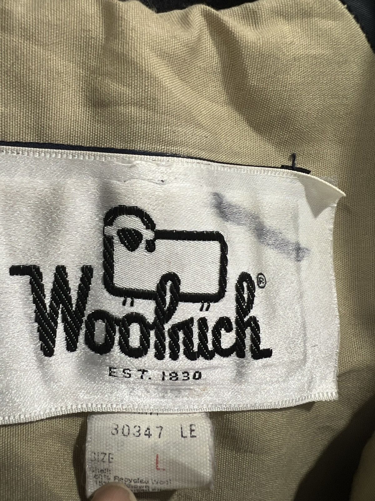 Vintage Vintage Woolrich Wool Coat Jacket hooded Size US L / EU 52-54 / 3 - 4 Thumbnail