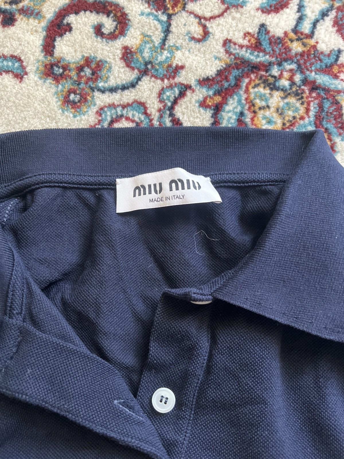 Miu Miu Miu Miu Short Sleeve Tee Size US XL / EU 56 / 4 - 2 Thumbnail