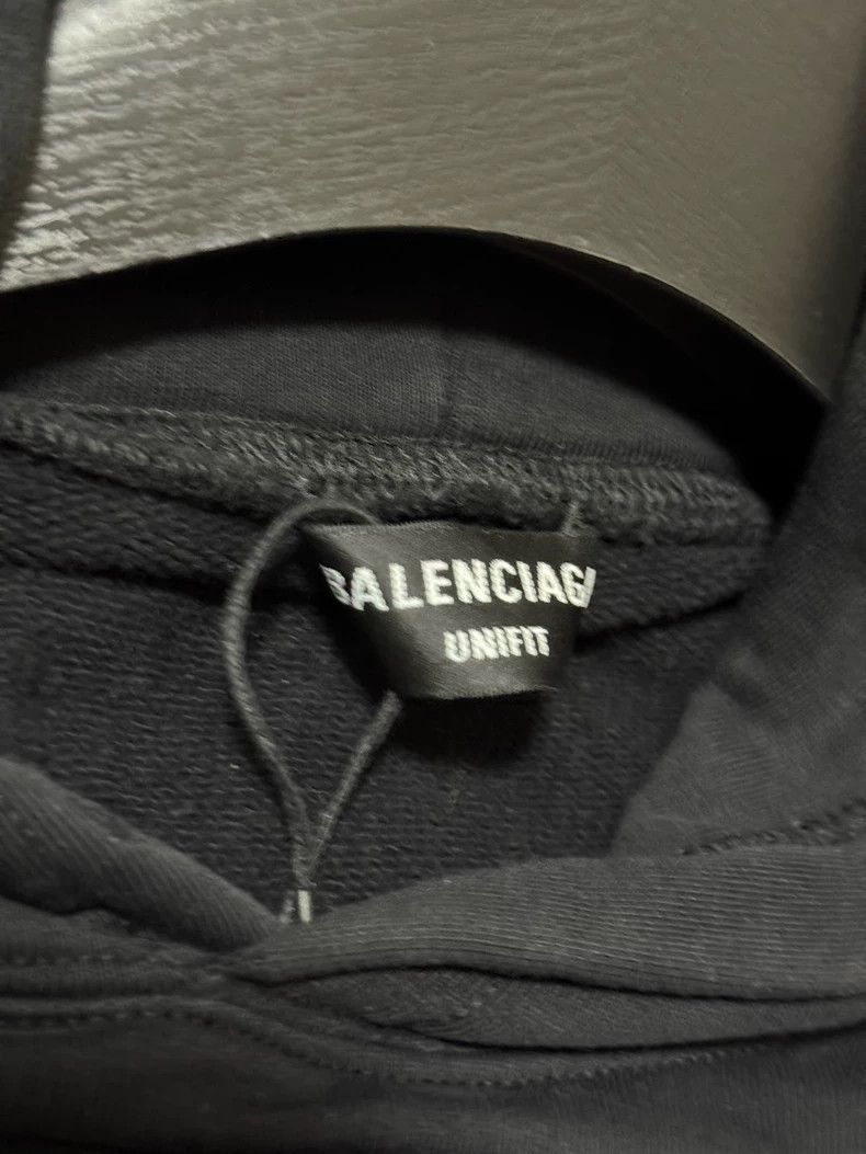 Balenciaga Balenciaga Double Portrait Letter Print Hoodie Size US XL / EU 56 / 4 - 3 Thumbnail