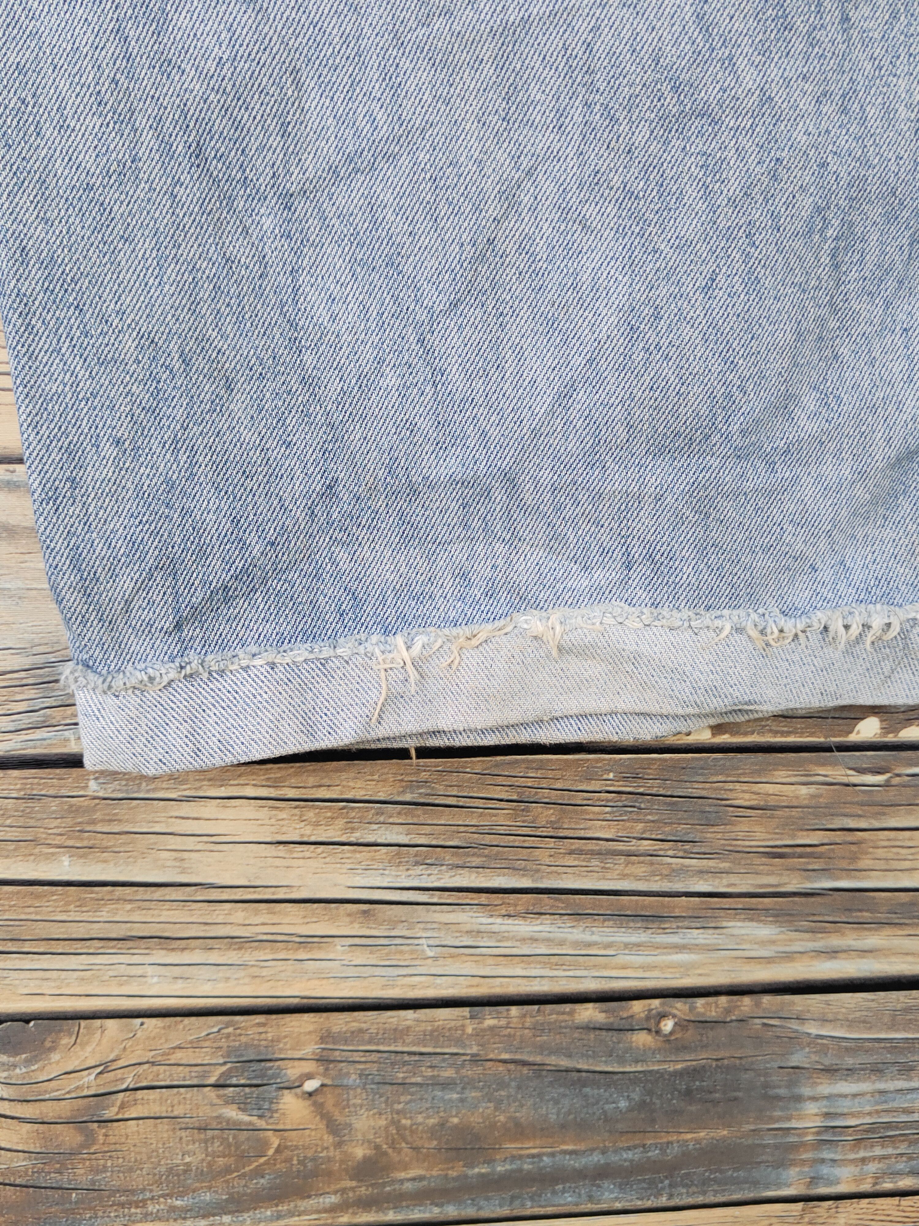 Japanese Brand Uniqlo japan patchwork Distressed Ripped denim Jeans #W1970 Size US 35 - 9 Thumbnail
