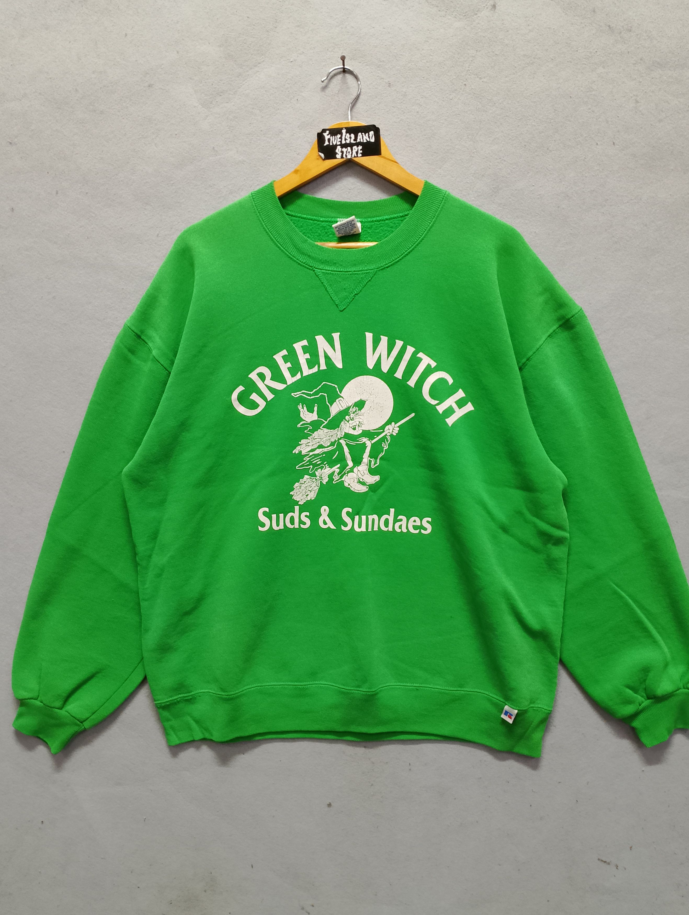 Vintage Vintage Russell Athletic “Green Witch Suds & Sundaes” Size US XL / EU 56 / 4 - 2 Thumbnail