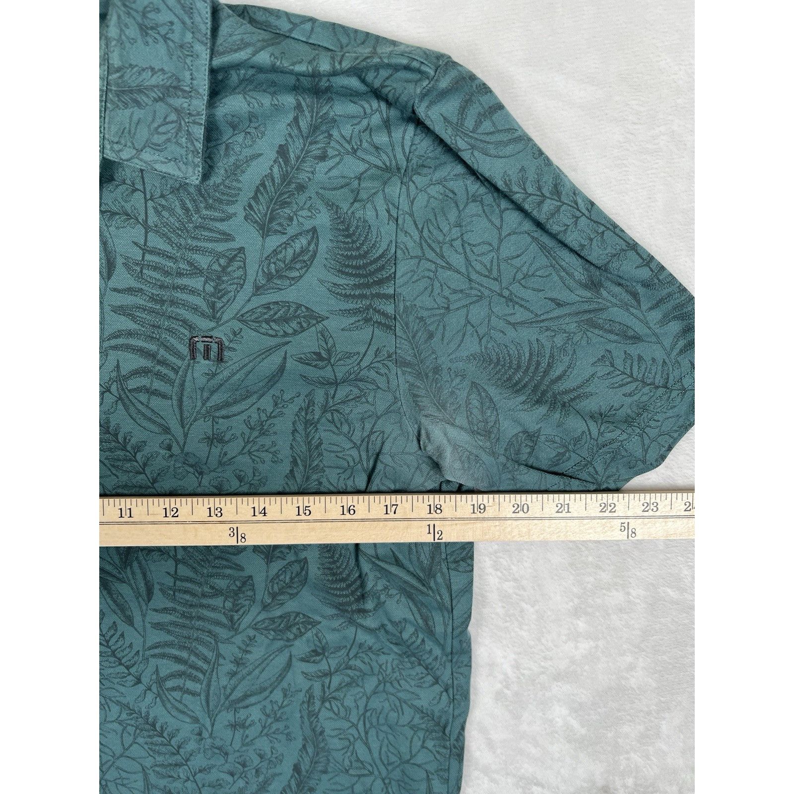 TravisMathew Travis Mathew Men’s Hidden Falls Leaf Pima Polo Shirt Size M Size US M / EU 48-50 / 2 - 4 Thumbnail