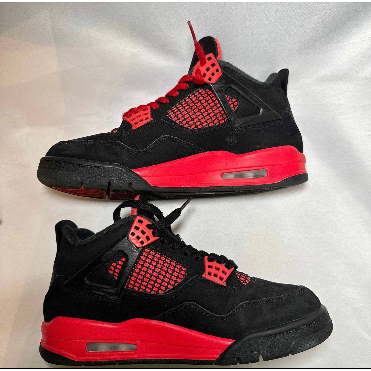 Jordan Brand × Nike Size 8 - Nike Air Jordan 4 Retro Red Thunder Men's Shoes Size US 8 / EU 41 - 3 Thumbnail