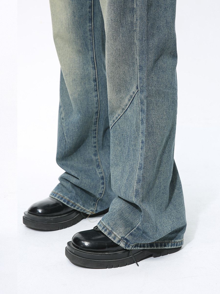 Japanese Brand Men's high street Vibe straight leg flared jeans Size US 32 / EU 48 - 5 Thumbnail