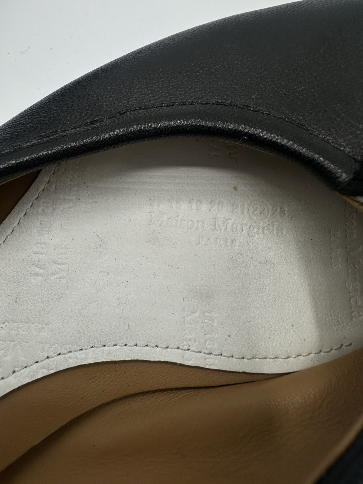 Maison Margiela tabi leather flats