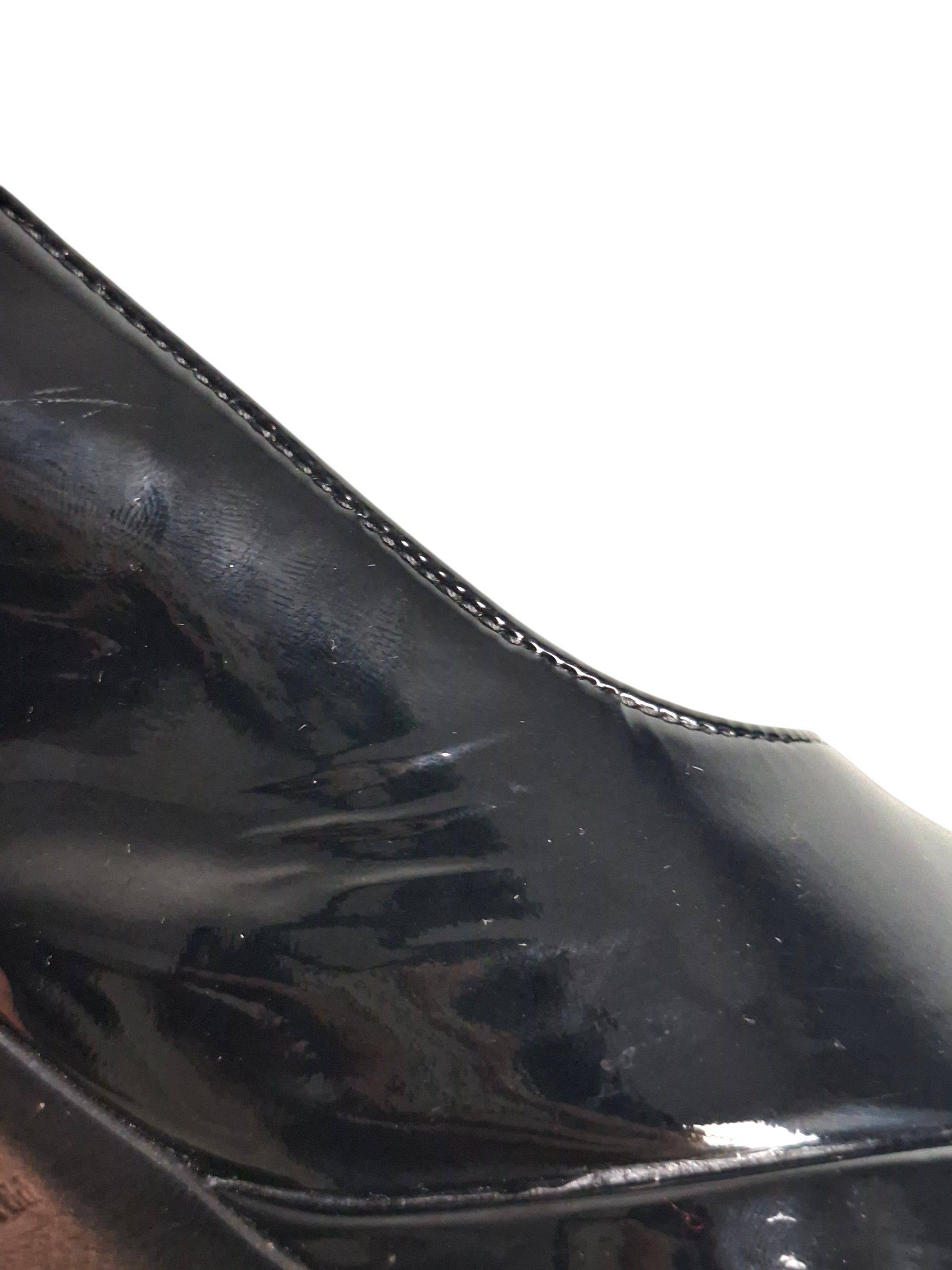 Prada Prada Patent Leather Slingback Platform Pumps Embroidered Size US 9.5 / IT 39.5 - 16 Thumbnail