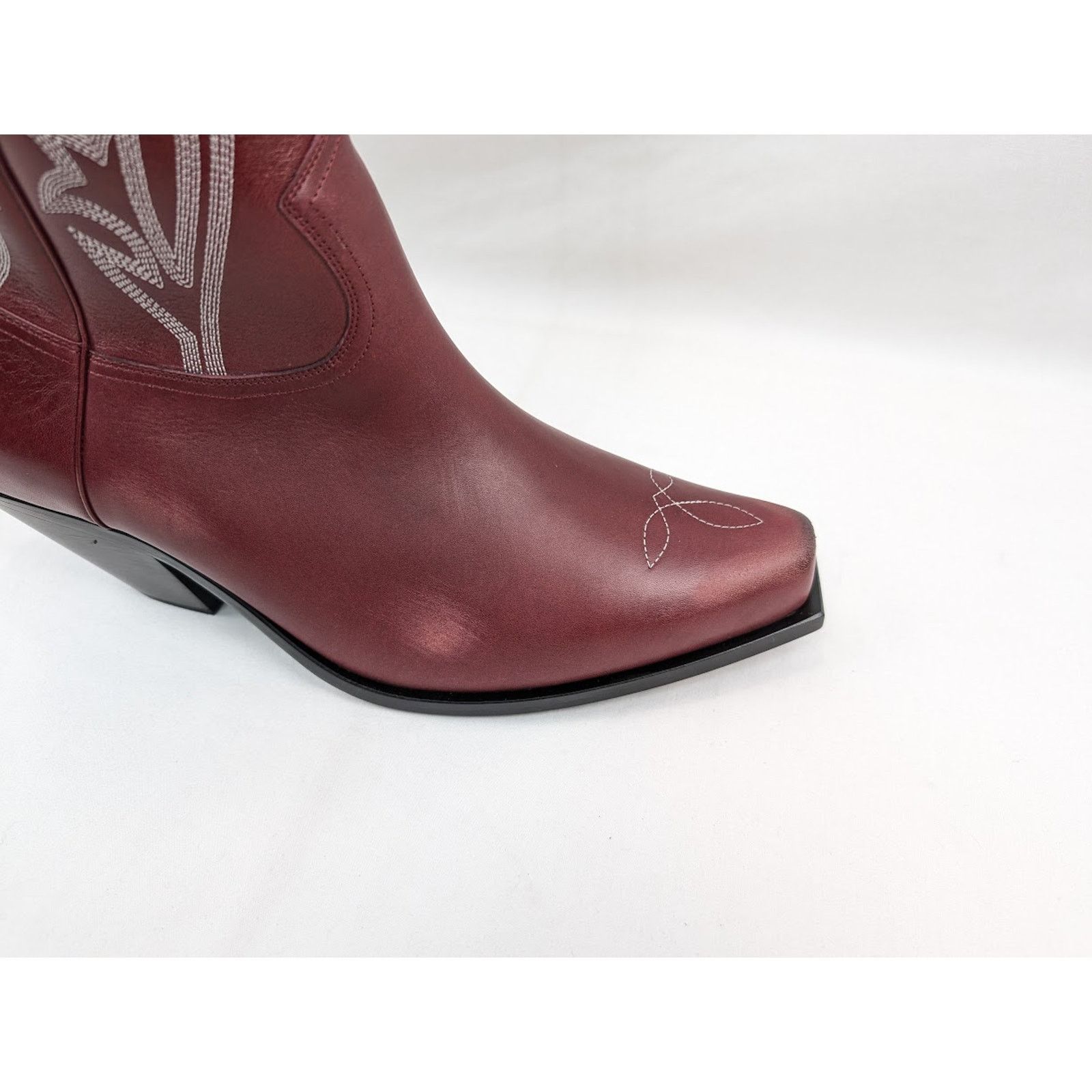 o1rshd1 Swiss Cowboy Boots Cow Glazed in Vintage Red/Cream Menswear