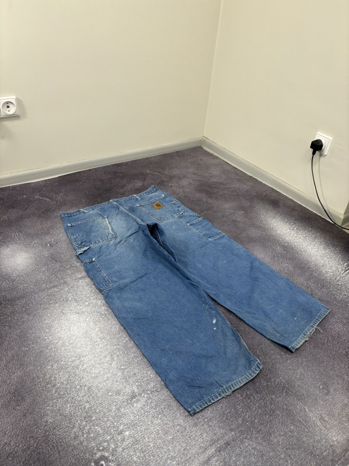 Carhartt Vintage 90s Carhartt USA Blue Denim Hype Baggy Jeans Size US 40 / EU 56 - 3 Thumbnail