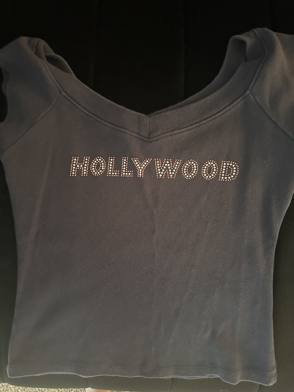 Vintage Hollywood Bedazzled Graphic Tee Size M / US 6-8 / IT 42-44 - 5 Thumbnail