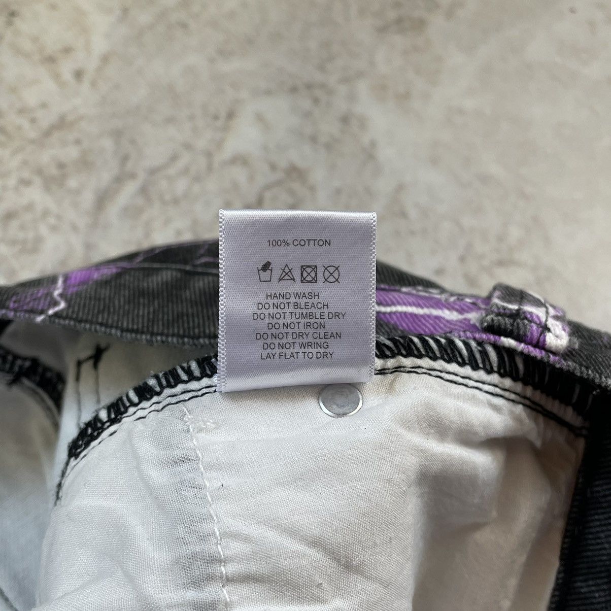 Jaded London × Japanese Brand Jaded London Purple Thunder Bolt Skate Fit Baggy Y2K Jeans Size US 32 / EU 48 - 17 Thumbnail