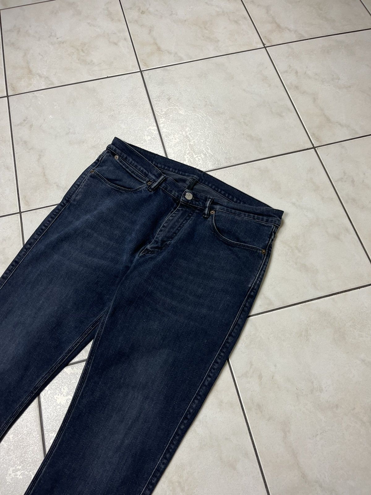 Acne Studios Acne Studios Max Blue Black FW20 classic jeans pants denim Size US 34 / EU 50 - 8 Thumbnail