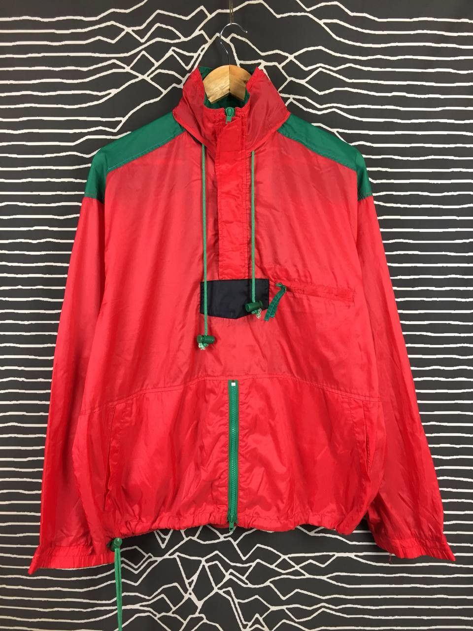 Vintage Vtg 90s IT'S AMERICAN Pullover Windbreaker Jacket Size US L / EU 52-54 / 3 - 1 Thumbnail