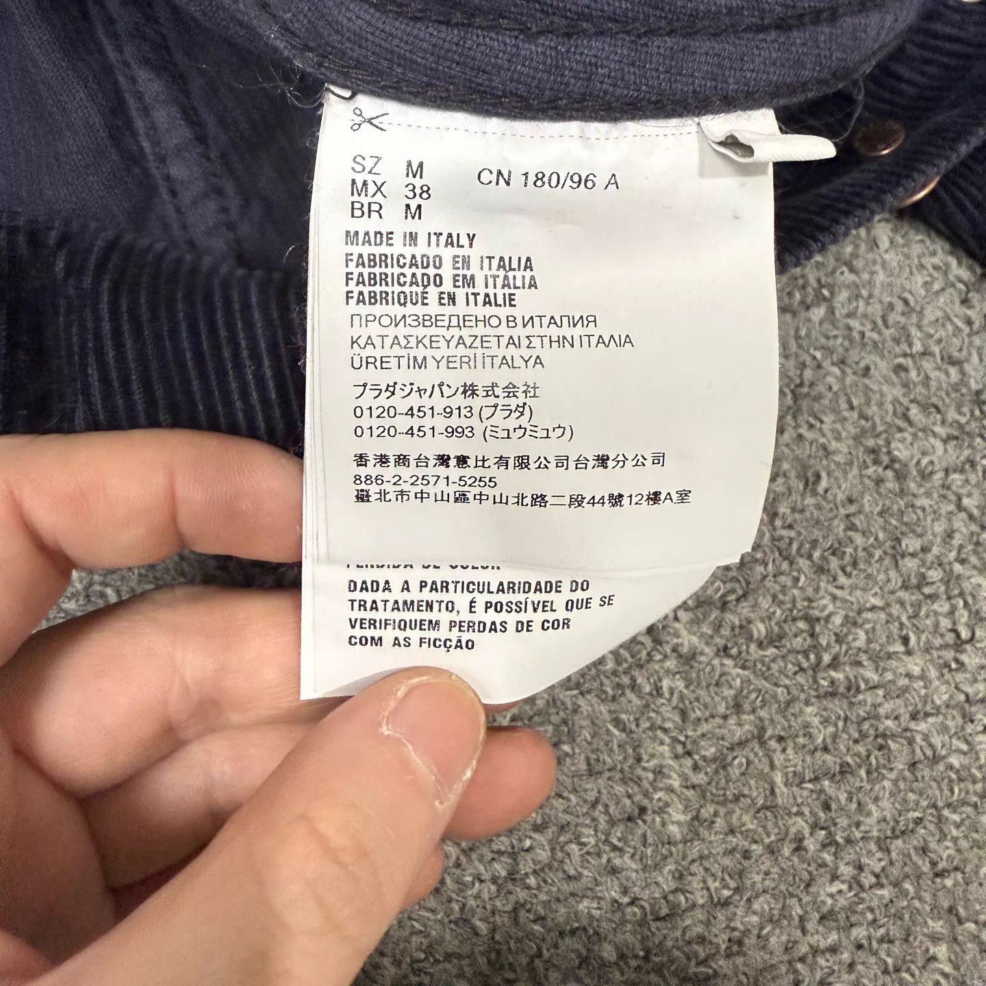Prada Prada Corduroy Denim Jacket M Triangle Logo Size US M / EU 48-50 / 2 - 4 Thumbnail