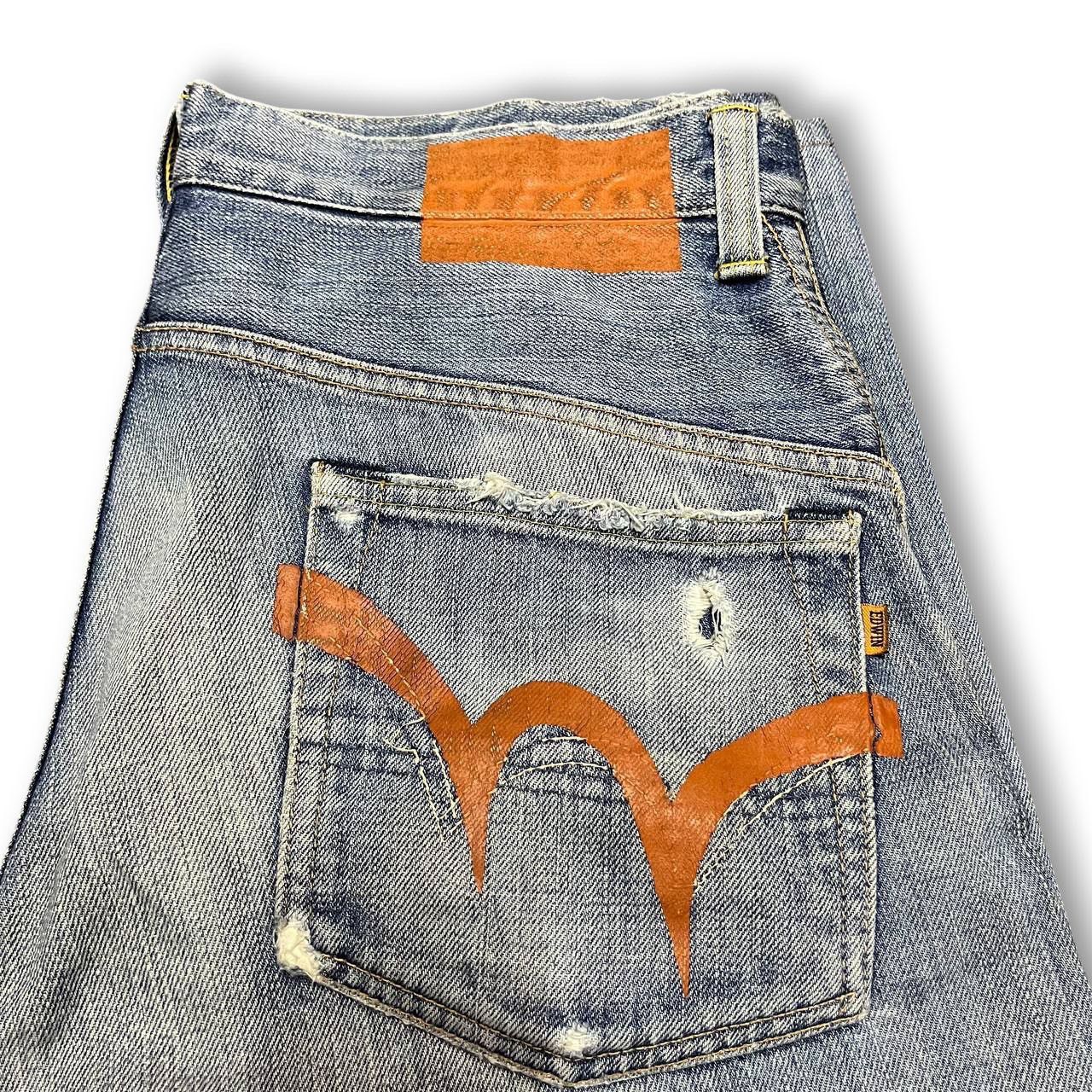 Edwin × Vintage Vintage Distressed Edwin Selvedge Denim Jeans Size US 34 / EU 50 - 11 Thumbnail