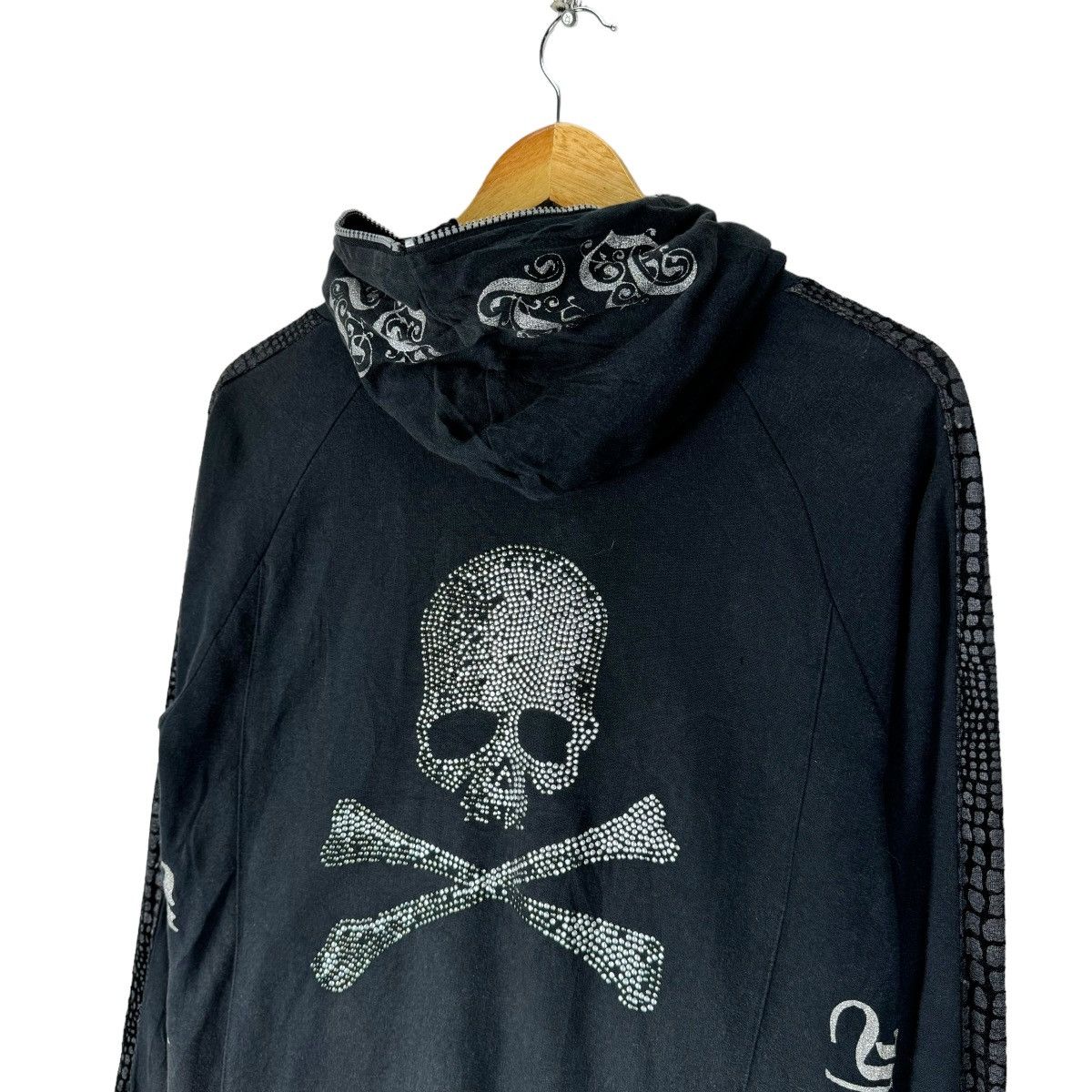 If Six Was Nine ☀️CRAPS SKULL HOODIE ZIPPER SWEATER Size US L / EU 52-54 / 3 - 7 Thumbnail