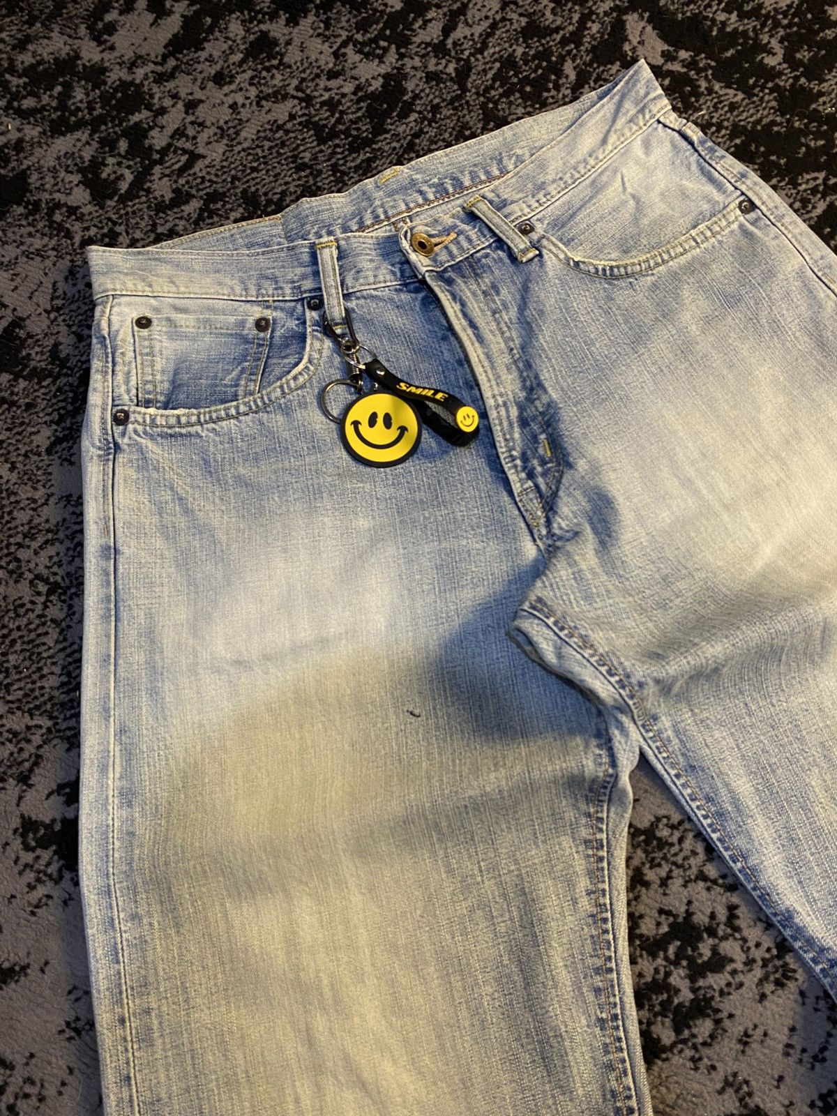 Edwin Vtg Edwin 505z Selvedge Sky Blue Faded Jeans 🔥 Size US 31 - 6 Thumbnail