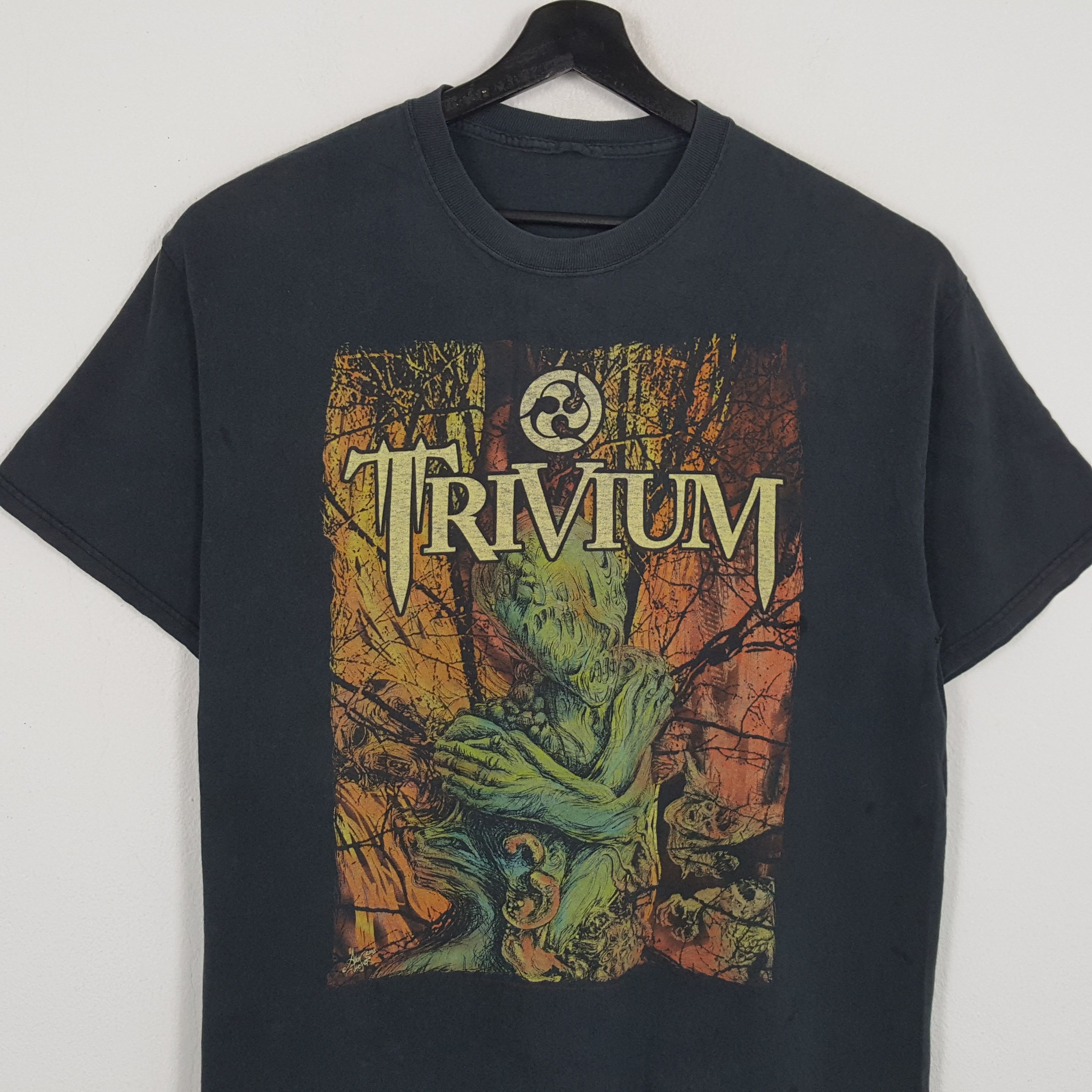 Band Tees × Vintage TRIVIUM Rock Band Music Tshirt Size US L / EU 52-54 / 3 - 2 Thumbnail
