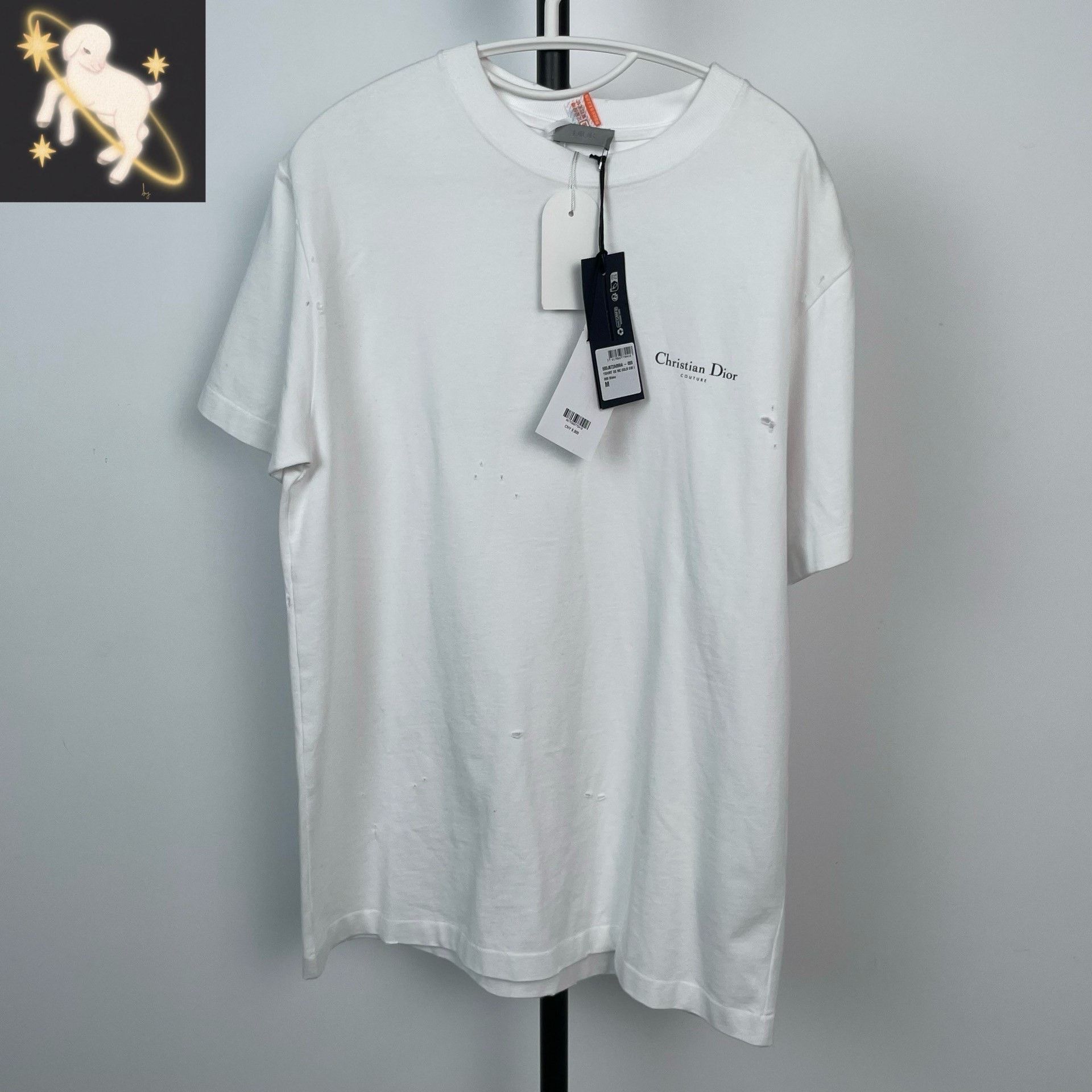 Dior Dior Distressed T-Shirt M Men Size US M / EU 48-50 / 2 - 1 Thumbnail