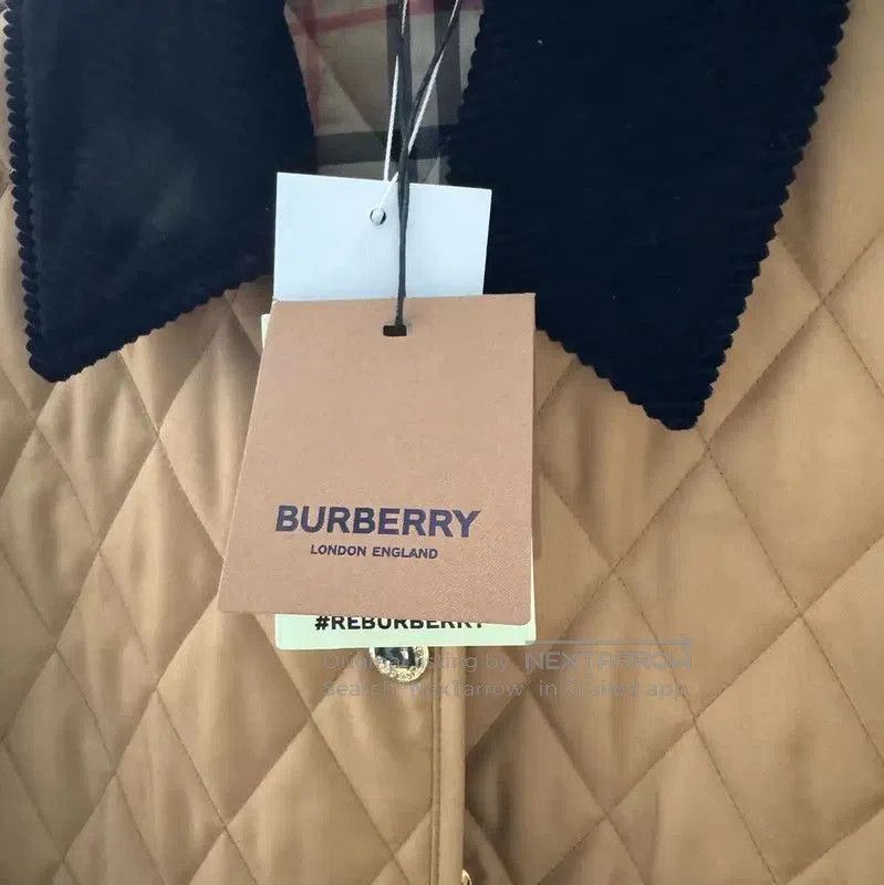 Burberry Burberry Women's Khaki Wool Cotton Jacket. Size XS / US 0-2 / IT 36-38 - 4 Thumbnail