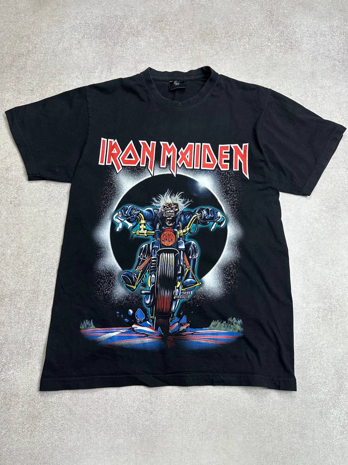 Band Tees Vintage Iron Maiden Trooper Moto T-shirt L Band Tee Size US L / EU 52-54 / 3 - 3 Thumbnail