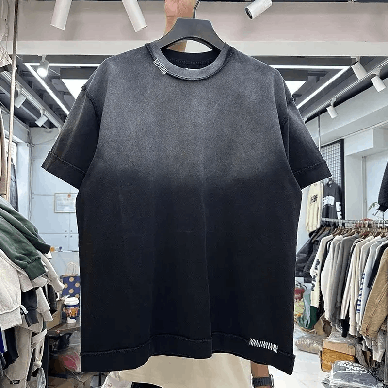 Japanese Brand Vintage Gradient Street Hip Hop Short Sleeve T-Shirt Size US L / EU 52-54 / 3 - 1 Thumbnail