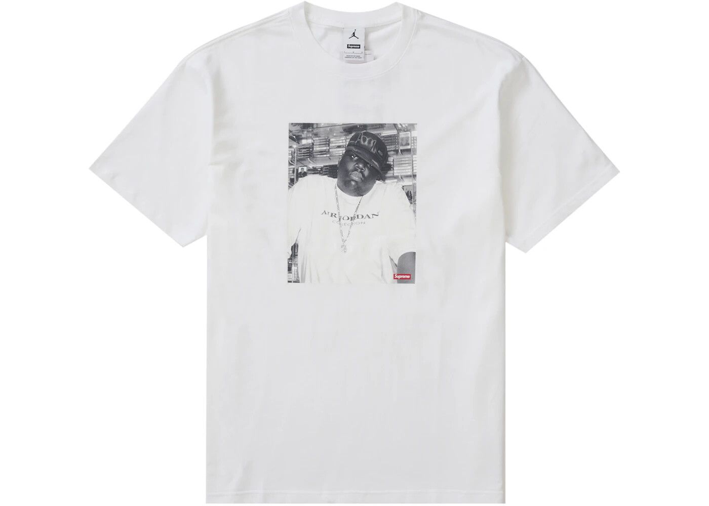 Supreme x Jordan The Notorious B.I.G. T-Shirt White - Large