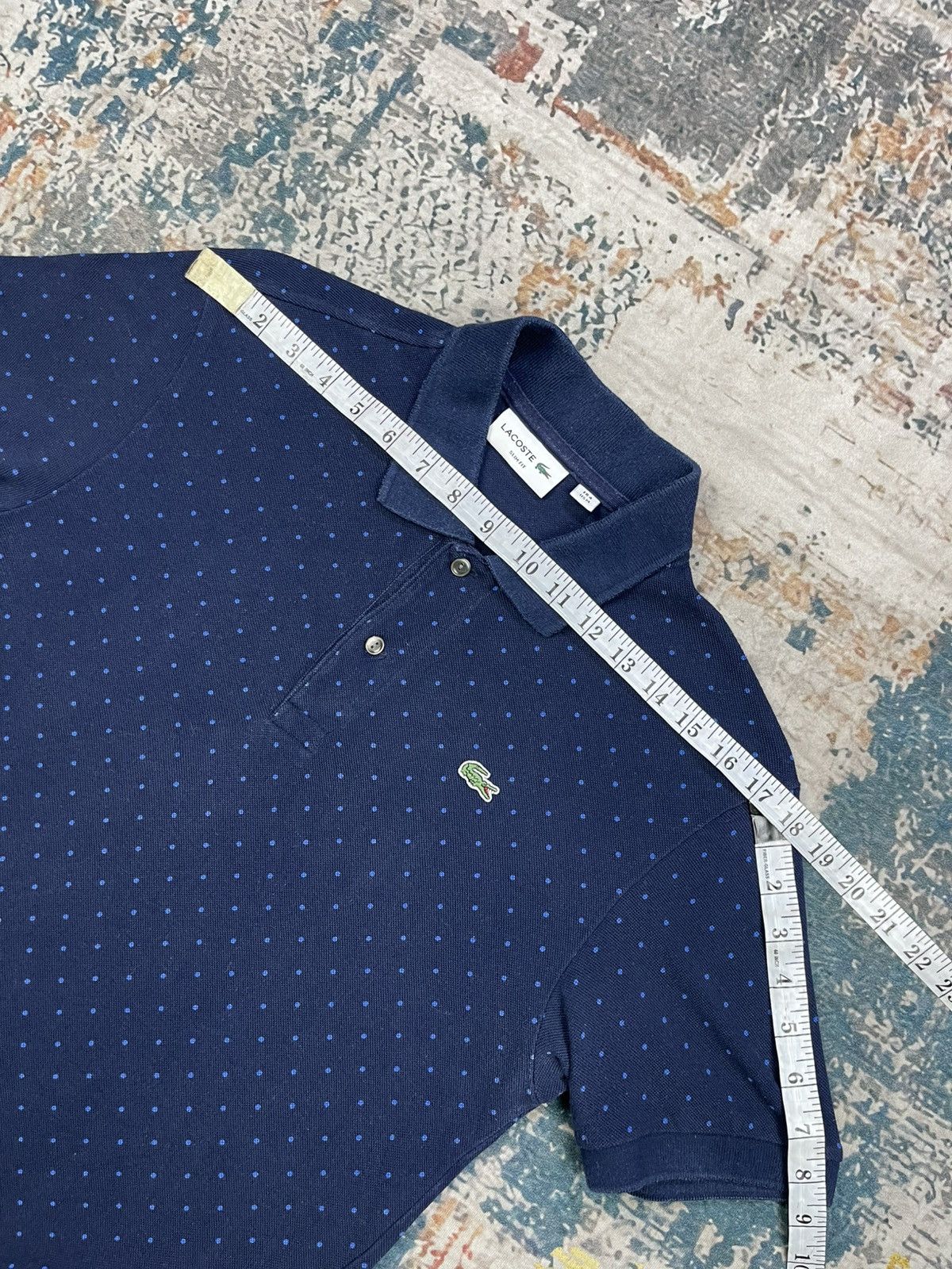 Lacoste Lacoste Polka Dot Slim Fit Polos Size US M / EU 48-50 / 2 - 8 Thumbnail