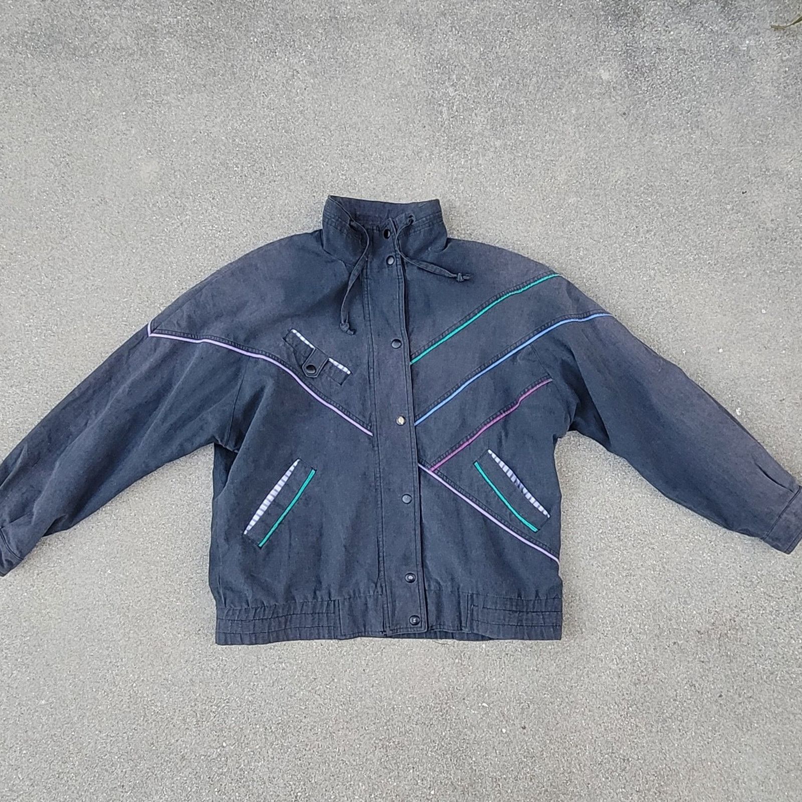 The Unbranded Brand Vtg 1980s Misty Valley Retro Bomber Jacket Size M / US 6-8 / IT 42-44 - 1 Thumbnail
