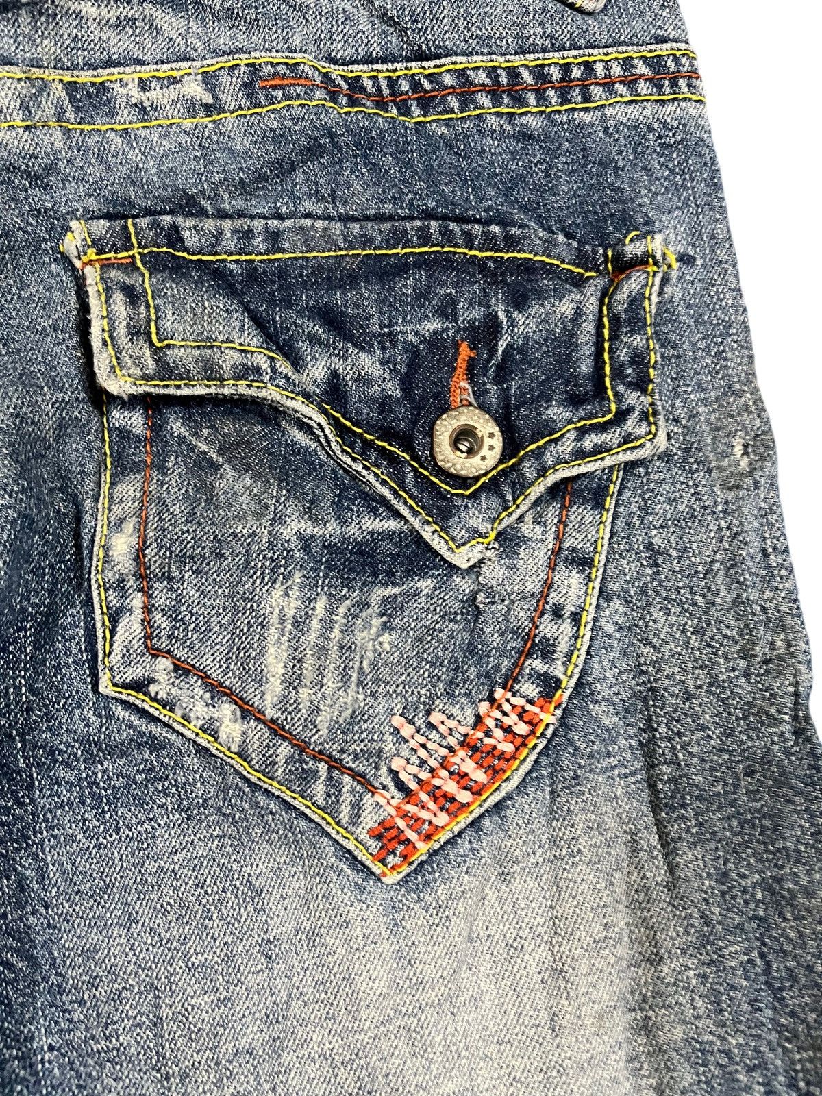 Japanese Brand × Seditionaries Vintage Japanese Brand Flare Punk Denim Size US 30 / EU 46 - 9 Thumbnail