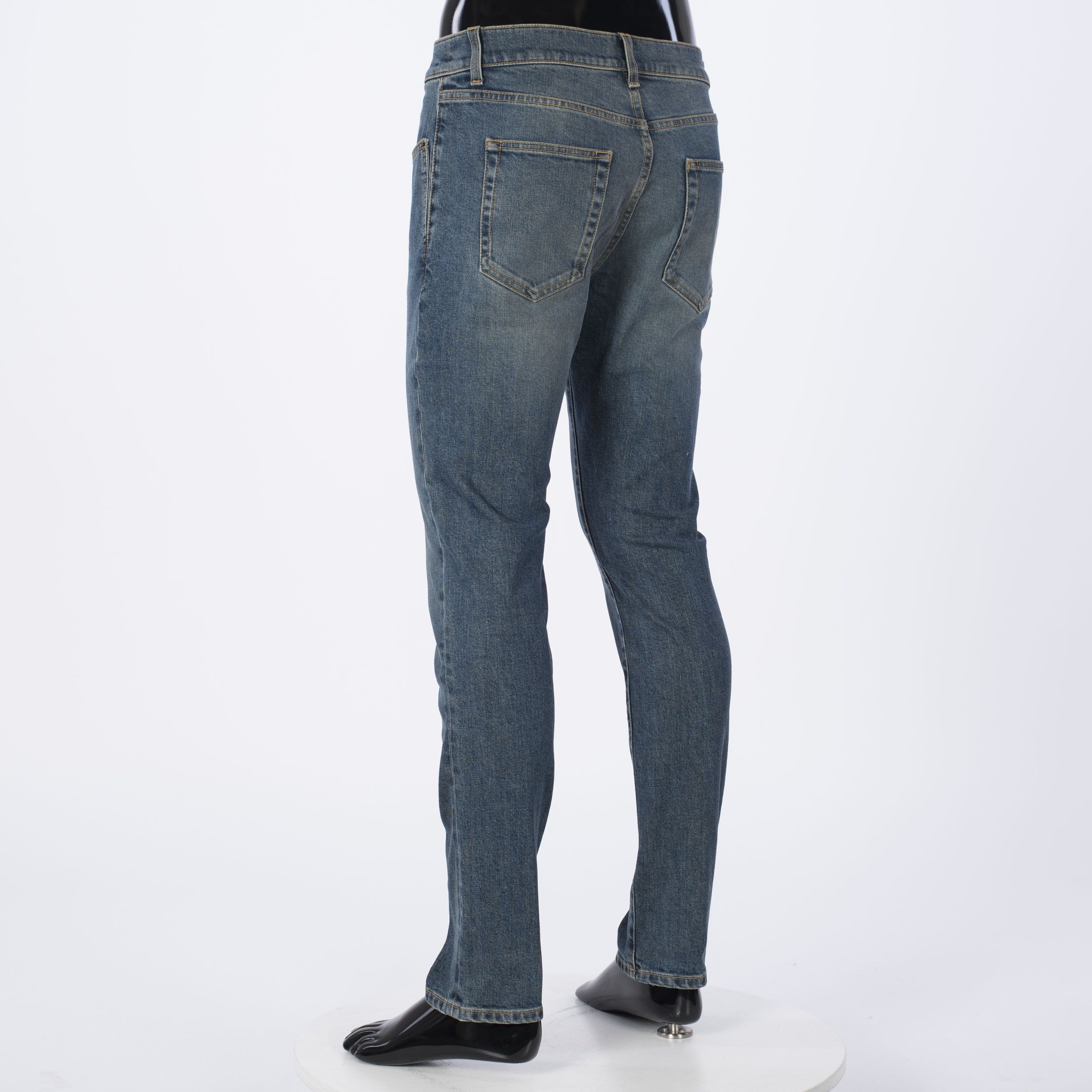 Saint Laurent Paris Mid Rise Skinny Jeans In Light 80s Blue Denim Size US 31 - 4 Thumbnail