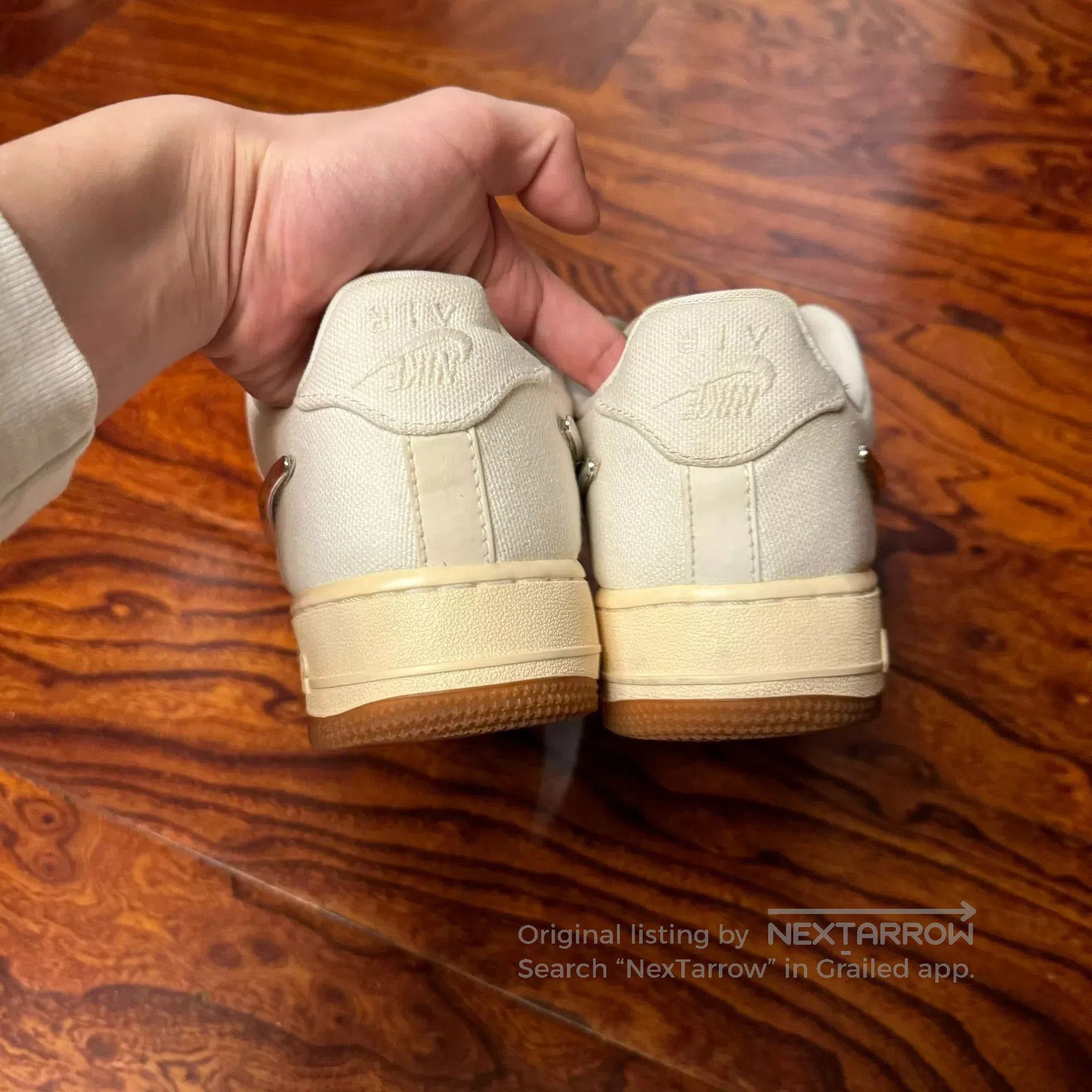 Travis Scott nike air force 1 travis scott low top. Size US 7.5 / EU 40-41 - 3 Thumbnail