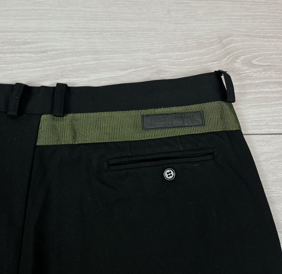 Dolce & Gabbana Dolce Gabbana Vintage 90s 100% Wool Black Pants Trousers Size US 38 / EU 54 - 9 Thumbnail