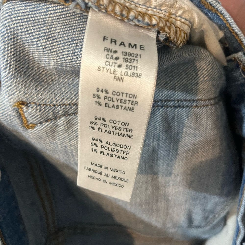 Frame Frame Denim Light Wash Straight Leg Jeans Size 25" / US 0 / IT 36 - 5 Thumbnail