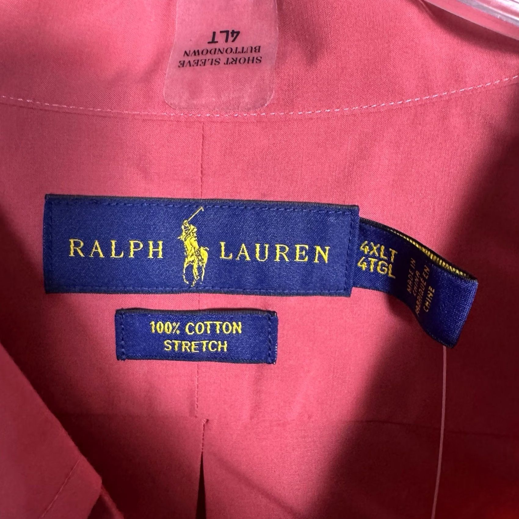 Polo Ralph Lauren Ralph Lauren Polo Shirt Men 4XLT Stretch Cotton Blue Pony Button Down New w Tags Size US XXL / EU 58 / 5 - 5 Thumbnail